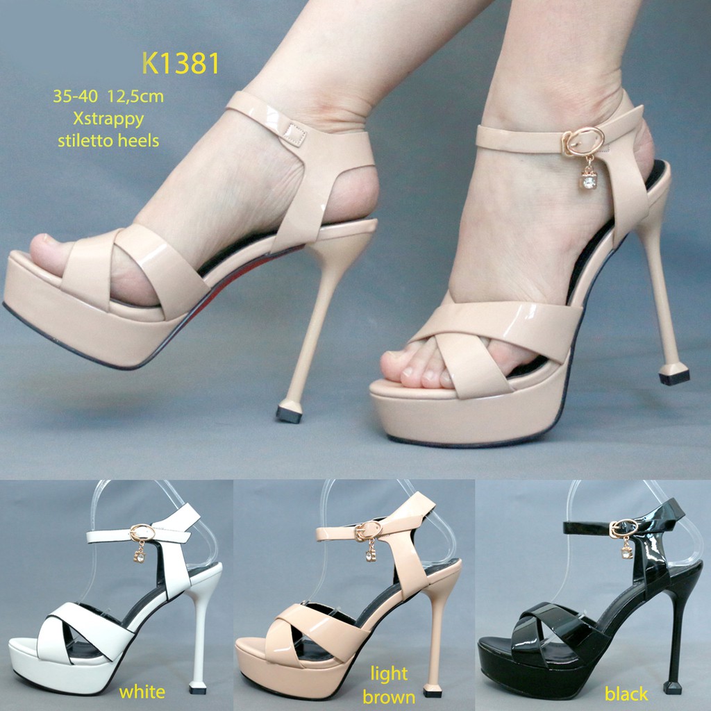 Sepatu heels 12 store cm