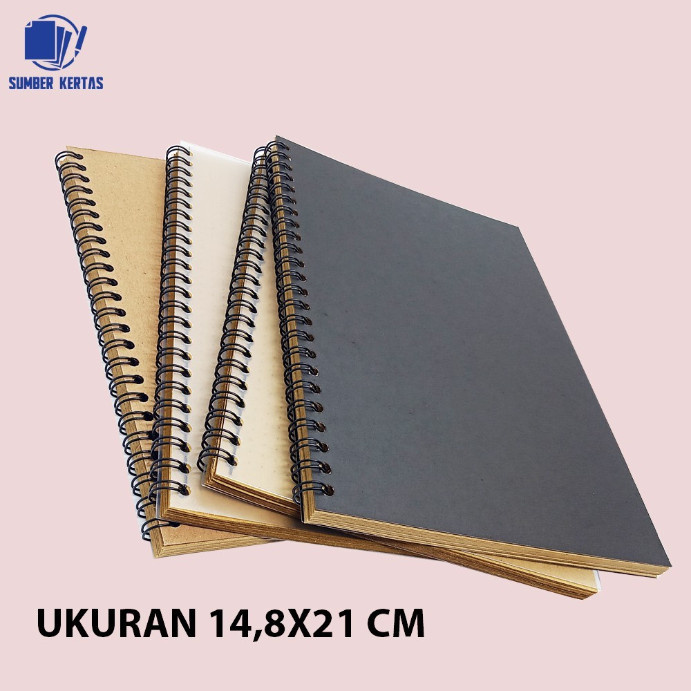 Jual NOTEBOOK A5 BARU/JURNAL/BUKU CATATAN/VINTAGE/ BROWN PAPER/CRAFT ...