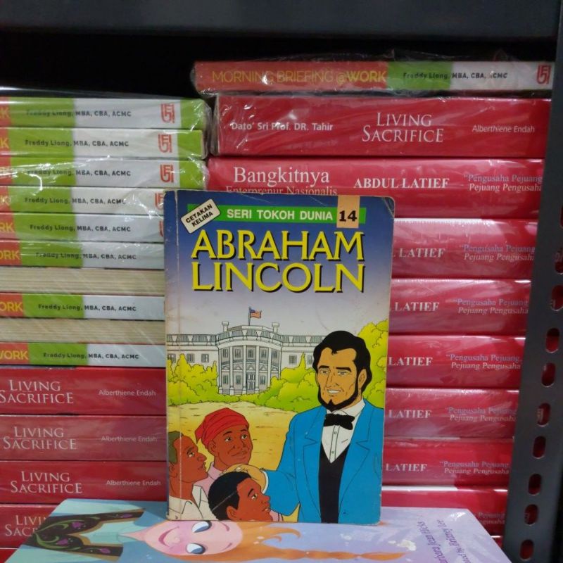 Jual Buku Original Seri Tokoh Dunia Abraham Lincoln 14 Buku Bekas