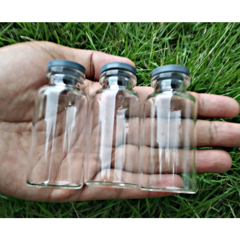 Jual Botol Vial 20ml/Botol Kaca Tutup Karet/Botol Kaca Tutup Karet ...