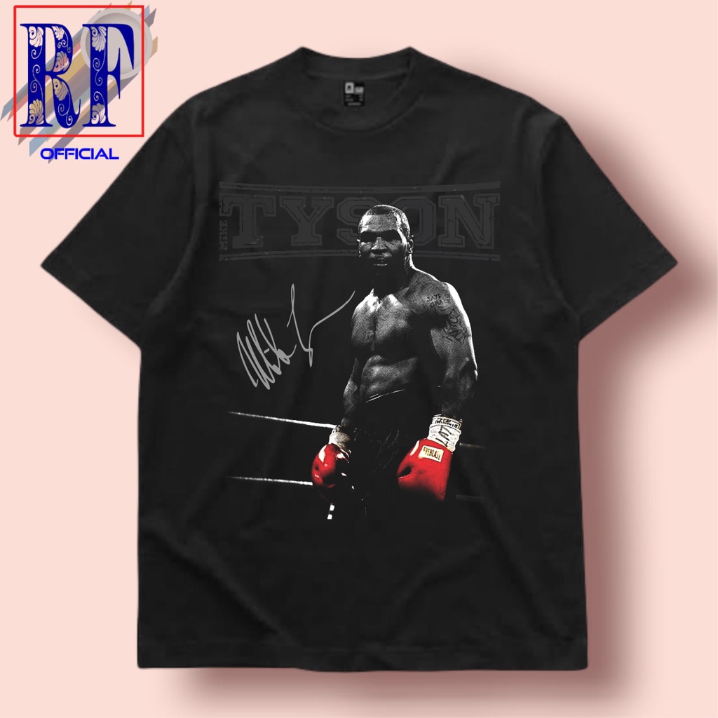 T-shirt Vintage Mike Tyson 1995 - Taille XL Homme - Occasion Bon état - Coton Bleu
