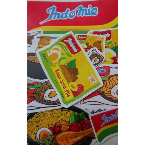 Jual [MINI PACK] STICKER KAWAII AESTHETIC INDOMIE SERIES | STICKER ...