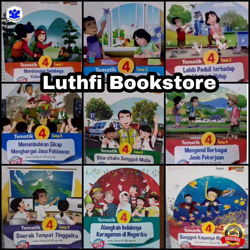 Jual BUKU TEMATIK SD KELAS 4 TEMA 1 2 3 4 5 6 7 8 9 HOTS PLATINUM SD MI ...