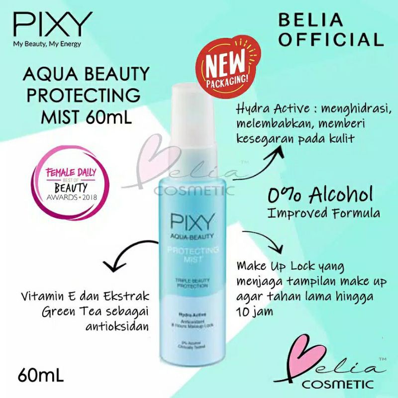 Jual Pixy Aqua Beauty Protecting Mist 60ml Face Mist Shopee Indonesia