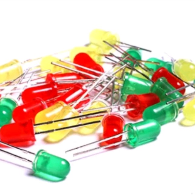 Jual per 10 pcs Led 10pcs F5 red green yellow blue white clear blue 5mm ...