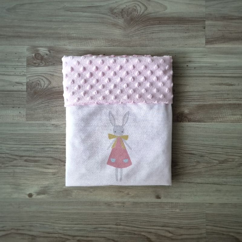 Jual CUDDLY - PINKY BUNNY MINKY BABY BLANKET/SELIMUT BAYI MINKY ...