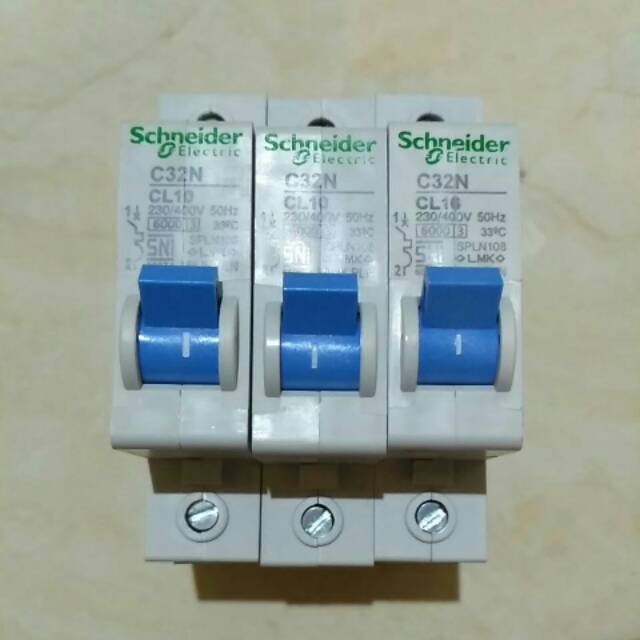 Jual MCB SCHNEIDER ASLI PLN 10A / 16A / 20A | Shopee Indonesia