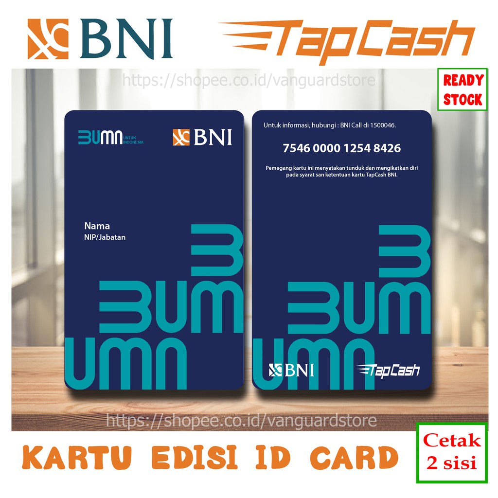 Jual KARTU E MONEY E TOLL ID CARD NEW BNI TAPCASH KARTU PEGAWAI BARU