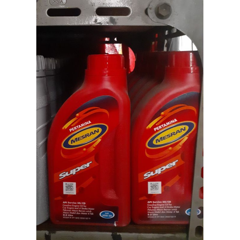 Jual Oli 4T Mesran Super Sae 20w-50 800ml (pasti Ori) | Shopee Indonesia