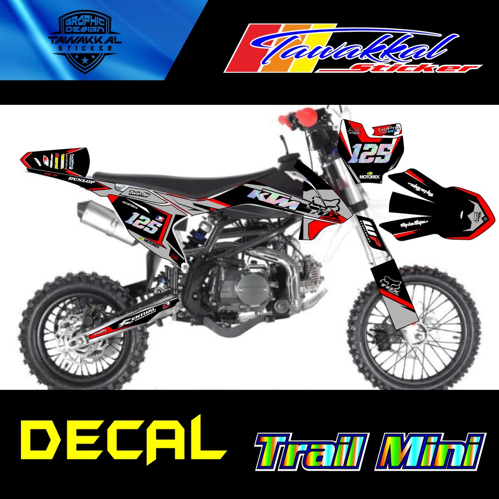 Jual Sticker Decal Motor Mini Trail Tipe RFZ 125cc Full Body Motif ...