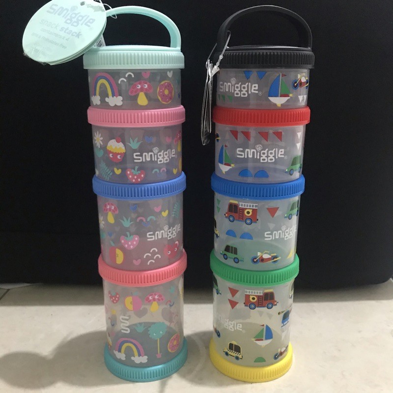 Jual Smiggle Snack container stack Adv & Trans tempat susu bubuk dan ...