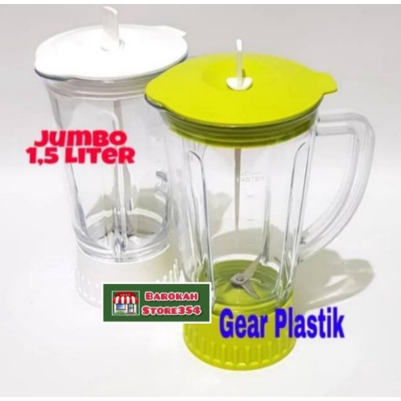 Jual Gelas BLENDER JUS Set JUMBO/BESAR Model Miyako Baru 1,5 liter Gear ...