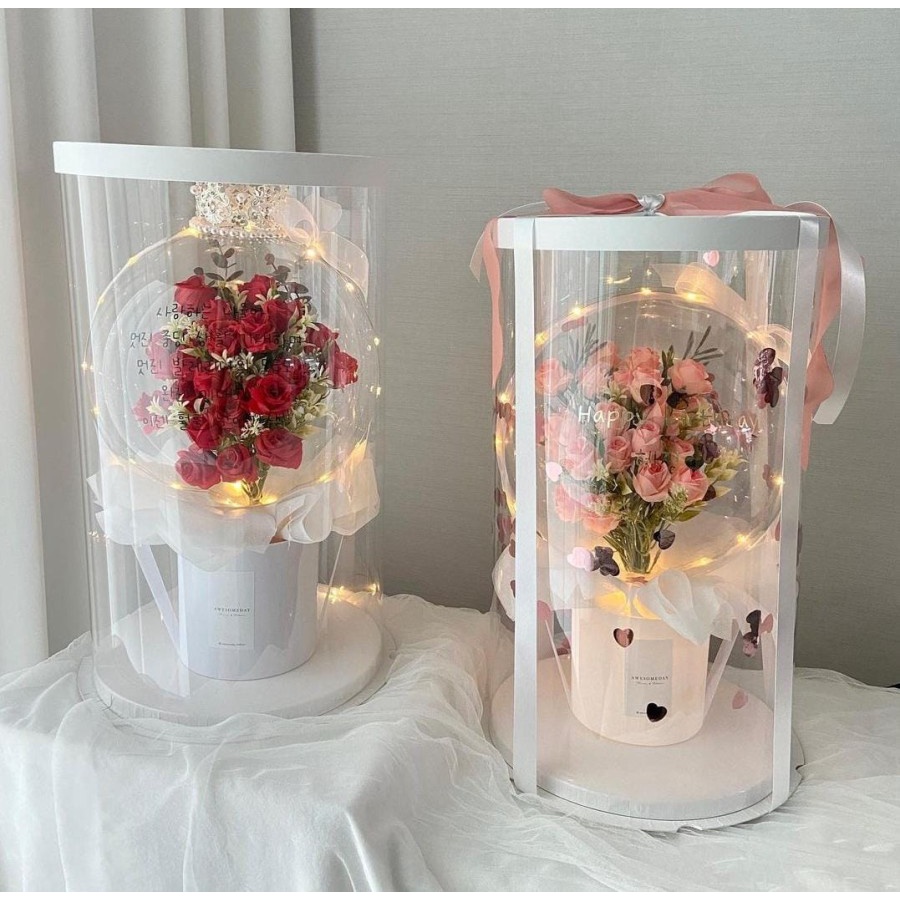 Jual Round Flower Box / Box Flower Mika | Shopee Indonesia