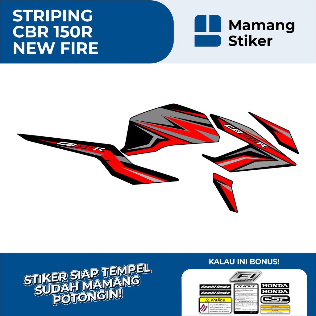 Jual STRIPING CB150R NEW STREETFIRE VARIASI 13 SIMPLE ELEGAN/STIKER CB ...