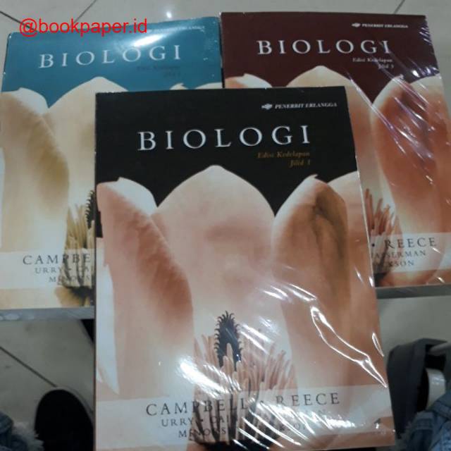 Jual JUAL PAKET 3 BUKU BIOLOGI CAMPBELL REECE EDISI KEDELAPAN JILID 1 2 ...