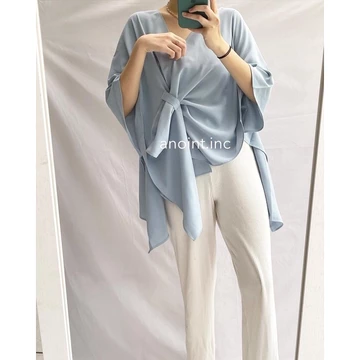 Lite Wrap Blouse Premium Soft Crepe Oversized