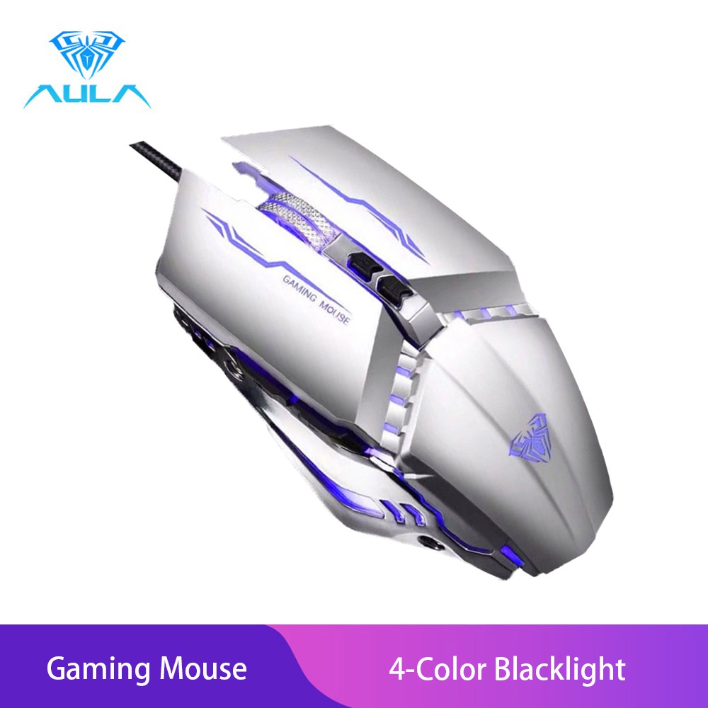 Jual Aula S30 Mouse Gaming 7 Tombol Programmable Mouse Logam untuk ...