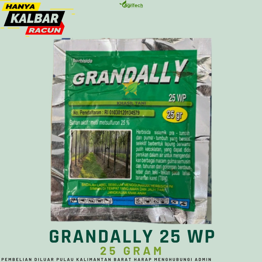 Jual HERBISIDA GRANDALLY 25 WP ISI 25 GRAM HERBISIDA OBAT RUMPUT ...