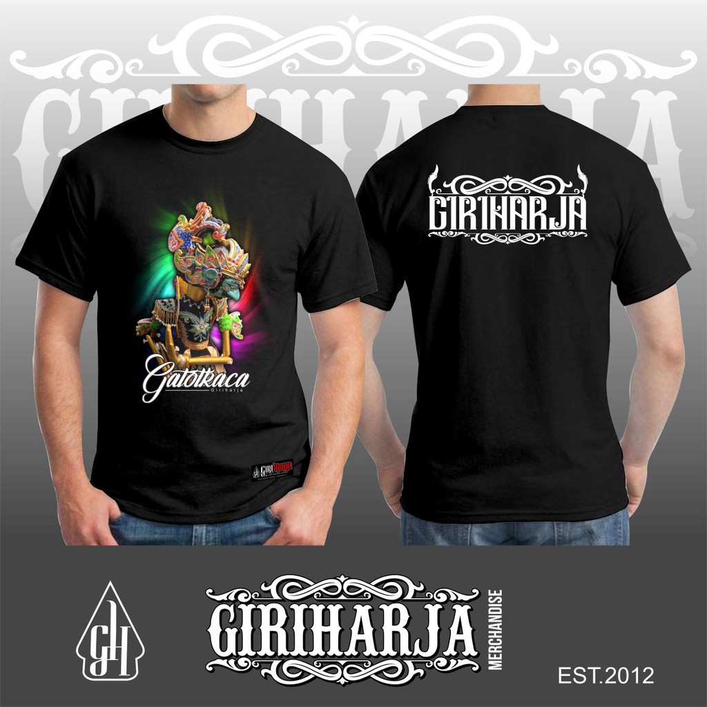 Jual Kaos Wayang Golek Gatotkaca Kaos Wayang Golek Giri Harja Kaos Wayang Golek Sunda Kaos 9579