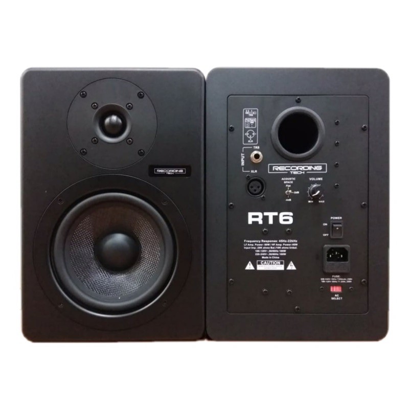 Jual Recording Tech RT6 - Flat Studio Bi-Amplified Monitor Speaker ...