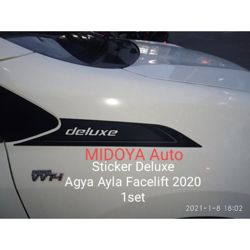 Jual Sticker Deluxe Agya Ayla Facelift Tahun 2020 1set | Shopee Indonesia