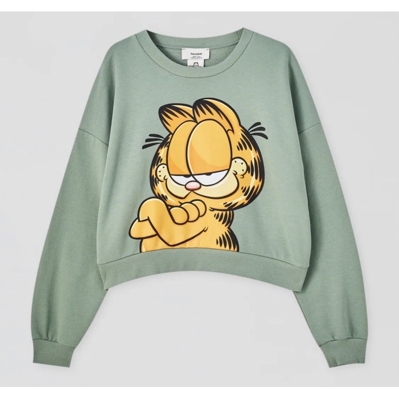 Sudadera garfield pull and bear sale