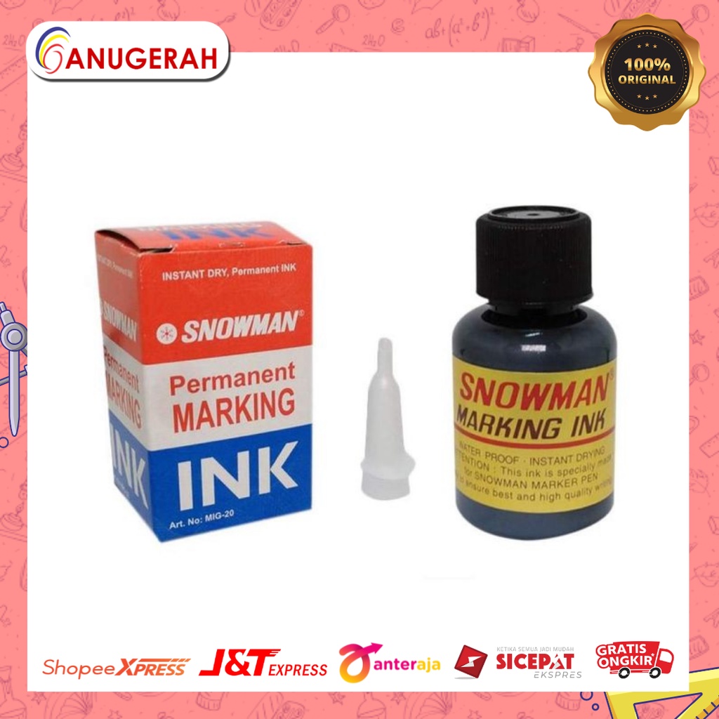 Jual Snowman Refill Tinta Spidol Permanen Shopee Indonesia 4297