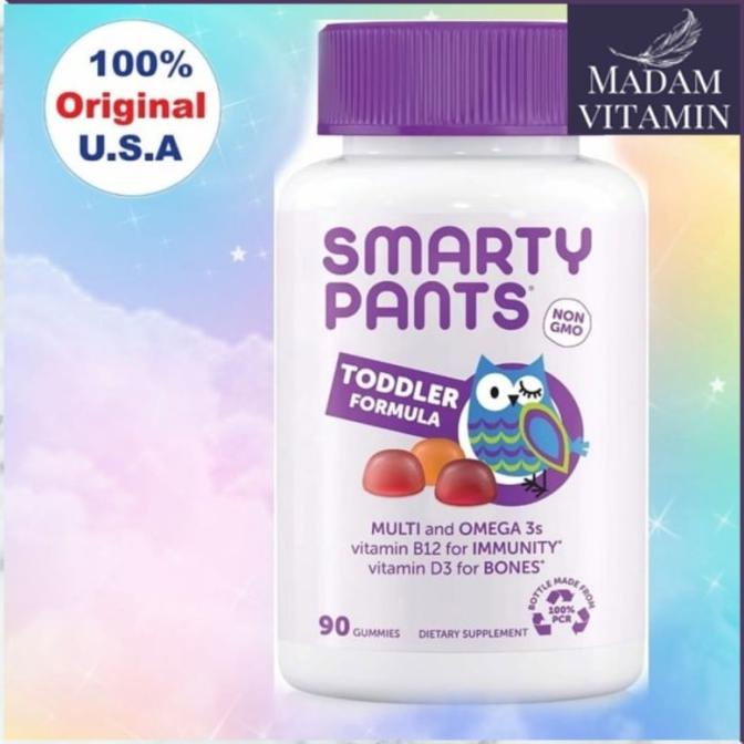 Jual SMARTY PANTS TODDLER FORMULA GUMMY, VITAMIN C, D3, ZINC, OMEGA 3 DGH64541E Shopee Indonesia