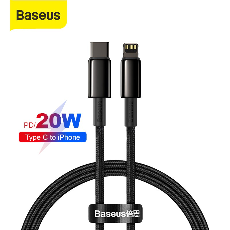 Jual Baseus Tungsten Gold Fast Charging Iphone Kabel Data Type C To Ip Pd W Shopee Indonesia