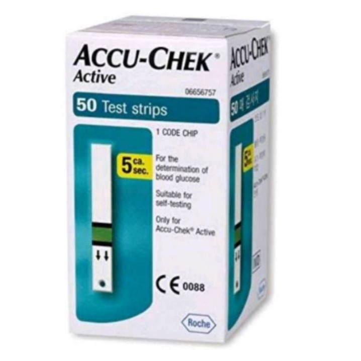 Jual Accu Chek Active Strip 50 Pcs Shopee Indonesia