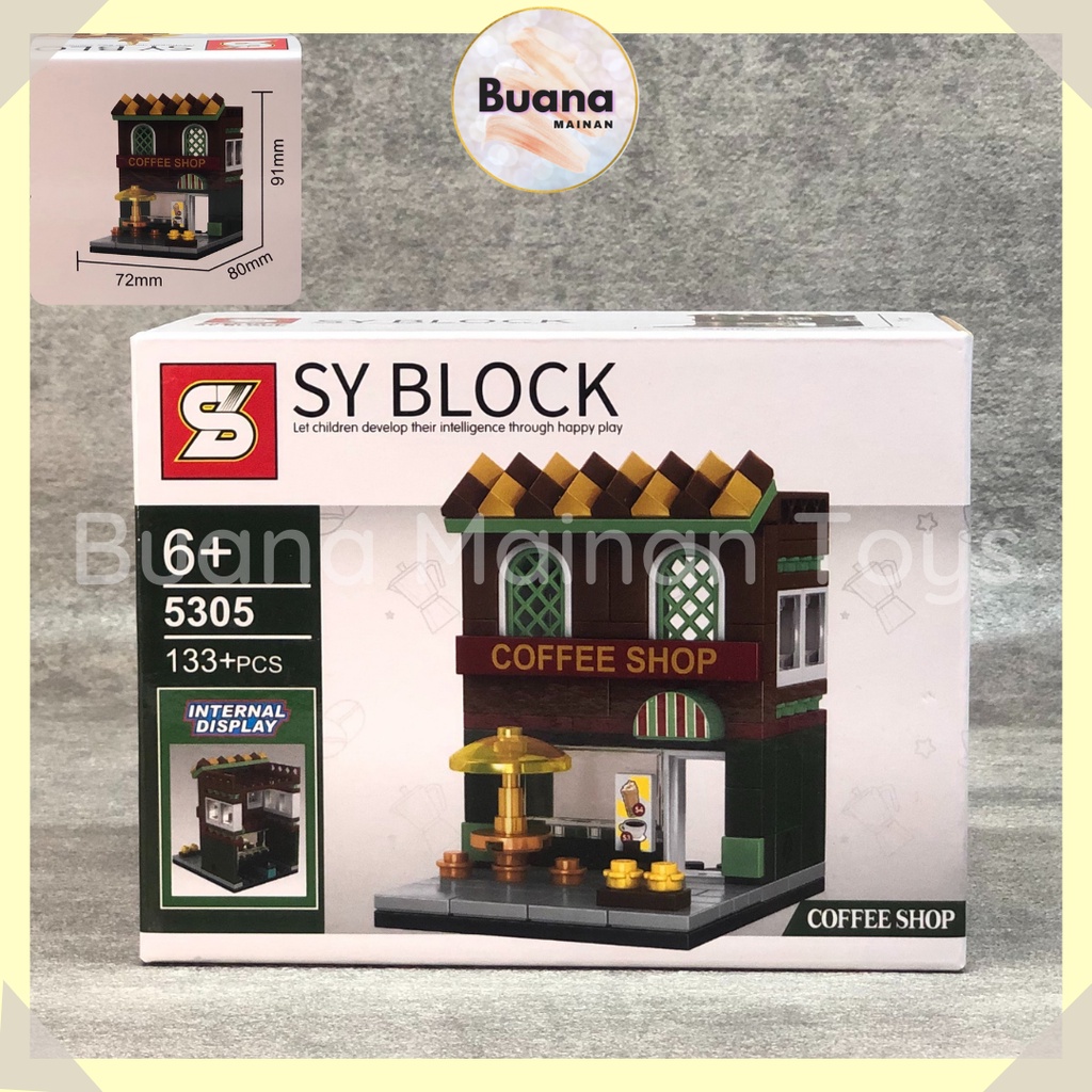 Jual BRICK SY BLOCK MINIATUR SHOP BUILDING MAINAN BRICKS EDUKASI ANAK ...