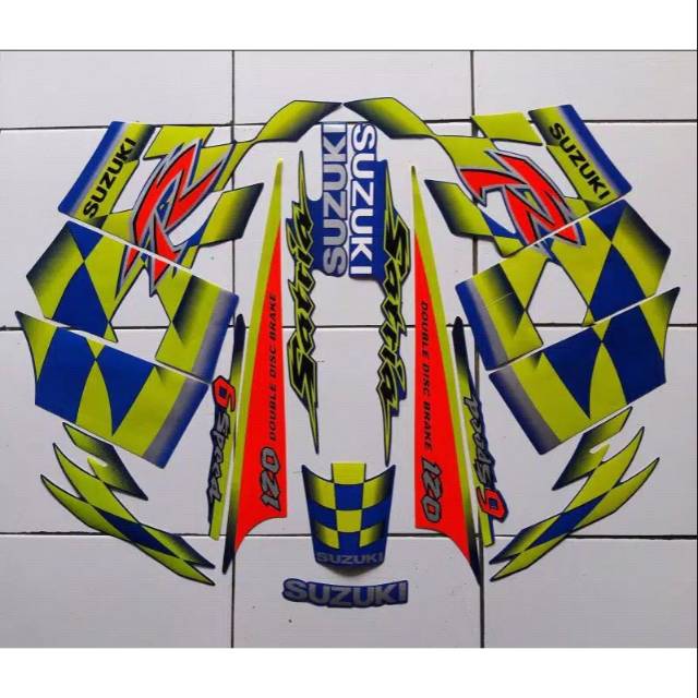 Jual Striping Sticker Suzuki Satria R Kenny Robert Ori | Shopee Indonesia