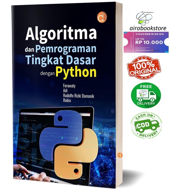 Jual Buku Algoritma Dan Pemrograman Tingkat Dasar Dengan Python ...