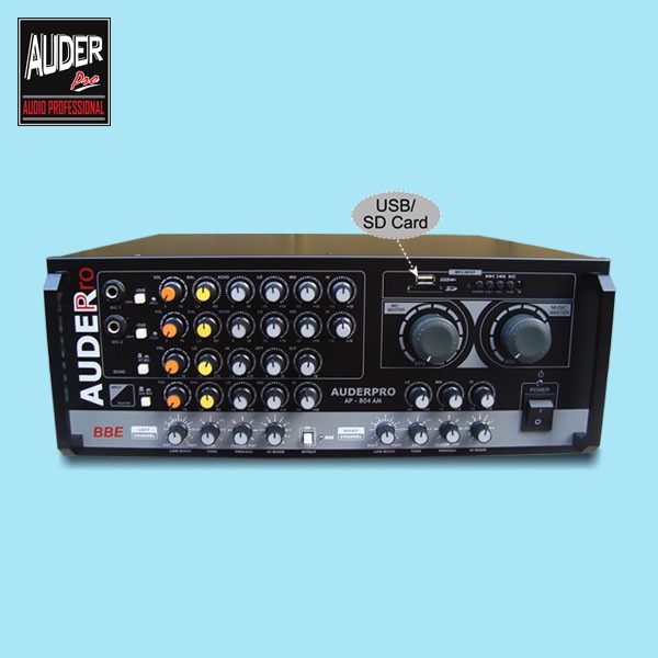 Jual ready Mixer Amplifier AUDERPRO AP804AM (USB) Shopee Indonesia
