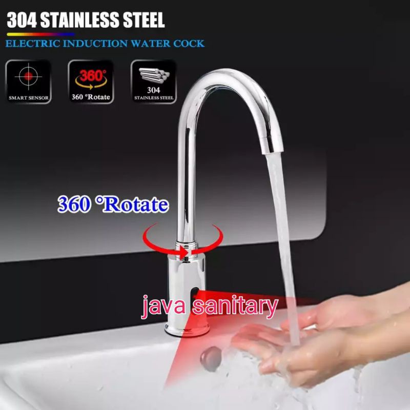 Jual New Kran Sink Automatic Sensor Kran Wastafel Sensor Otomatis Shopee Indonesia