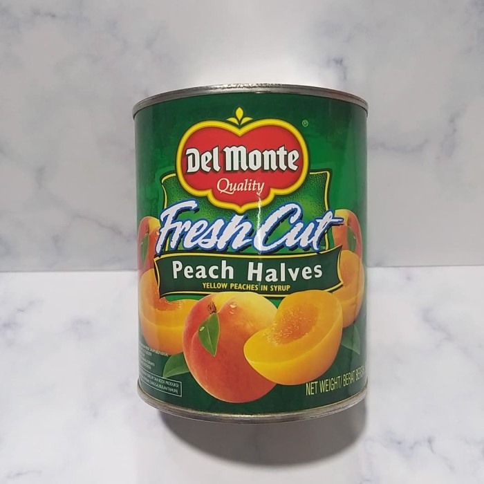 Jual Kalengbuah Fresh Cut Peach Halves Del Monte Delmonte Buah