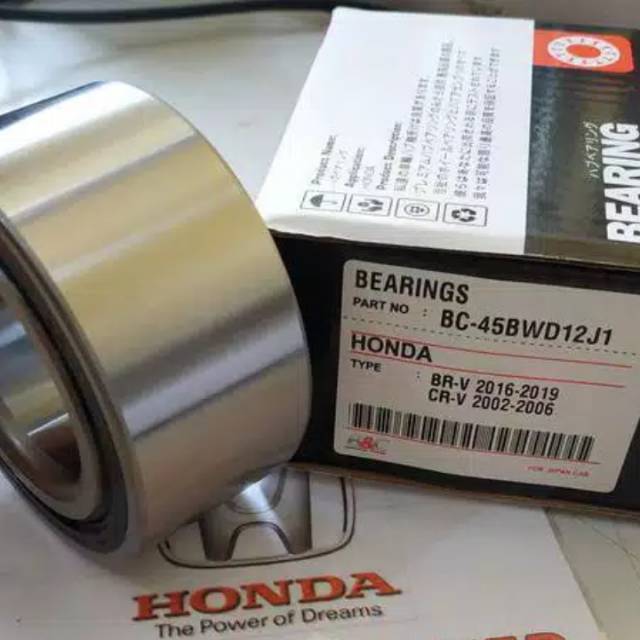 Jual BEARING LAHER LAHAR RODA DEPAN HONDA BRV CRV GEN2 2002-2006 ...