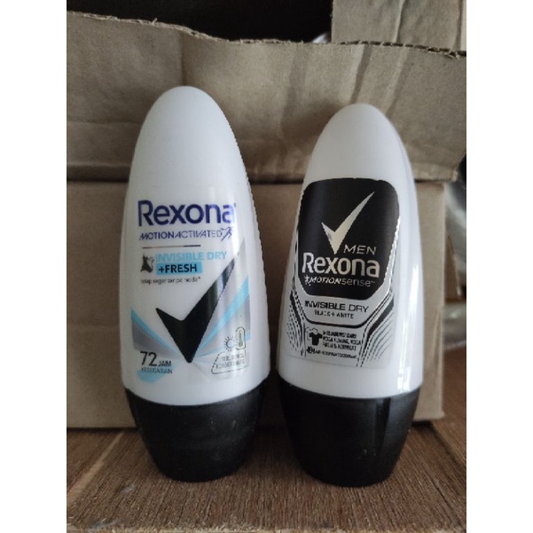 Jual Rexona Men Invisible Dry Black + White 45 Ml | Shopee Indonesia