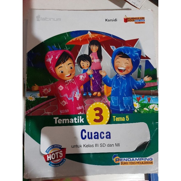 Jual Buku Tematik Kelas 3 SD Kurikulum 2013 Halaman Komplit Kondisi ...