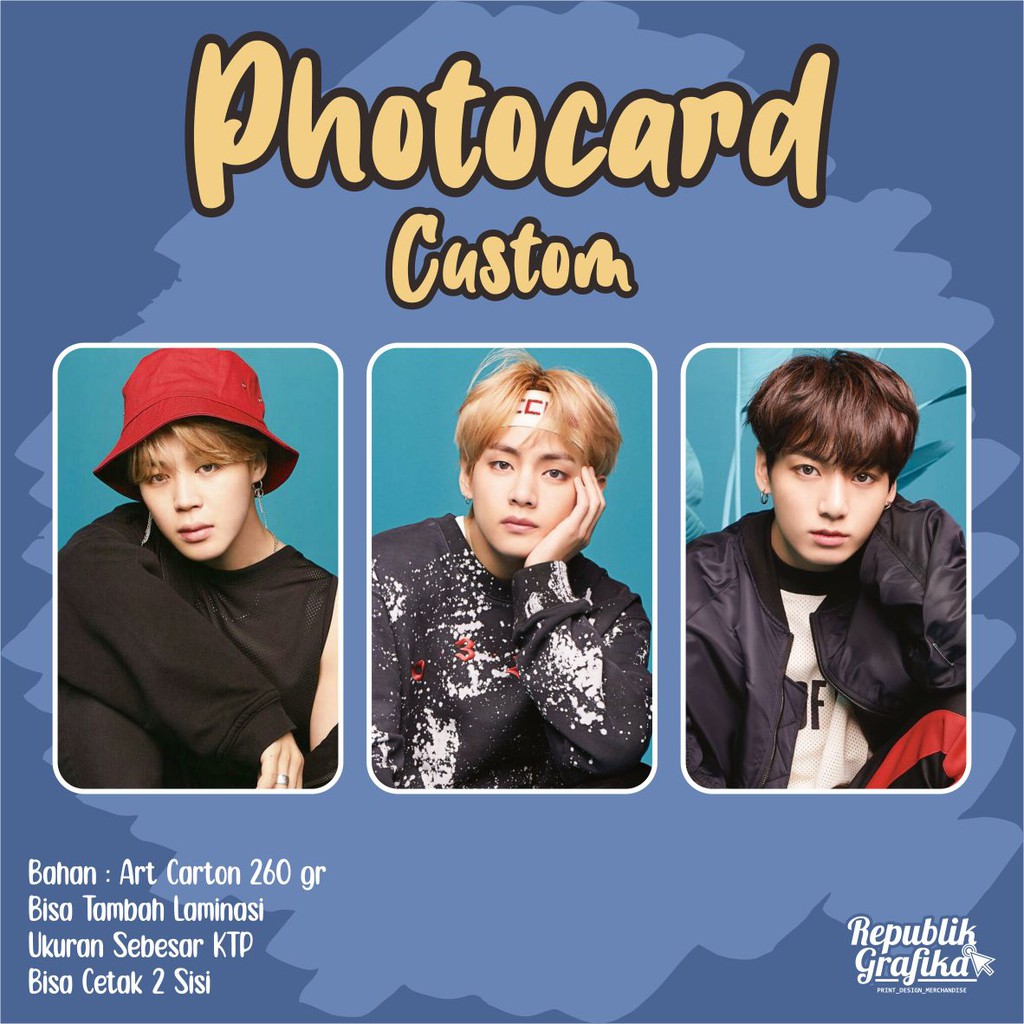Jual PHOTO CARD CUSTOM GAMBAR - 20 PCS | Shopee Indonesia