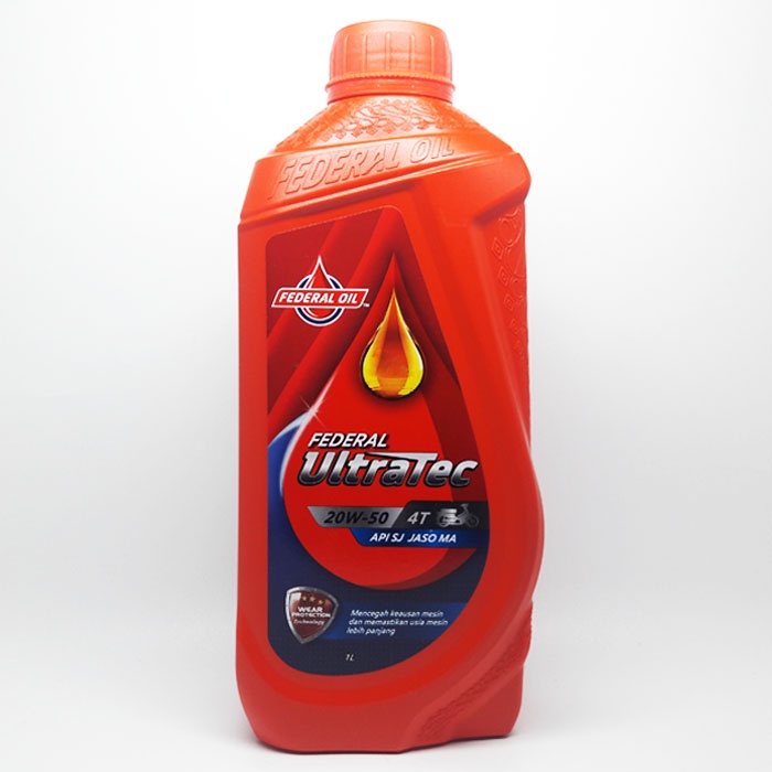Jual Oli Federal Ultratec 4T 20W-50 (API SJ - JASO MA) 1L / Oli Mesin ...
