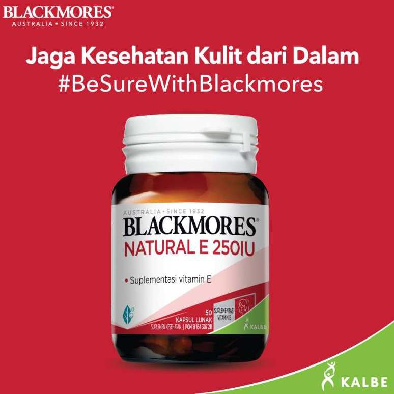 Jual Blackmores Natural E 250 IU 50 Capsule BPOM Kalbe / Natural ...