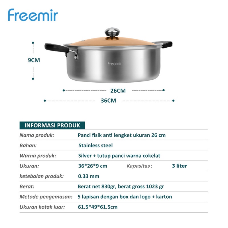 Jual Freemir Panci Kukus Panci Rebus Panci Steamer Tingkat