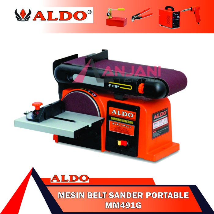 Jual ALDO MM491G MESIN AMPLAS DUDUK SABUK PORTABEL / BELT SANDER ...
