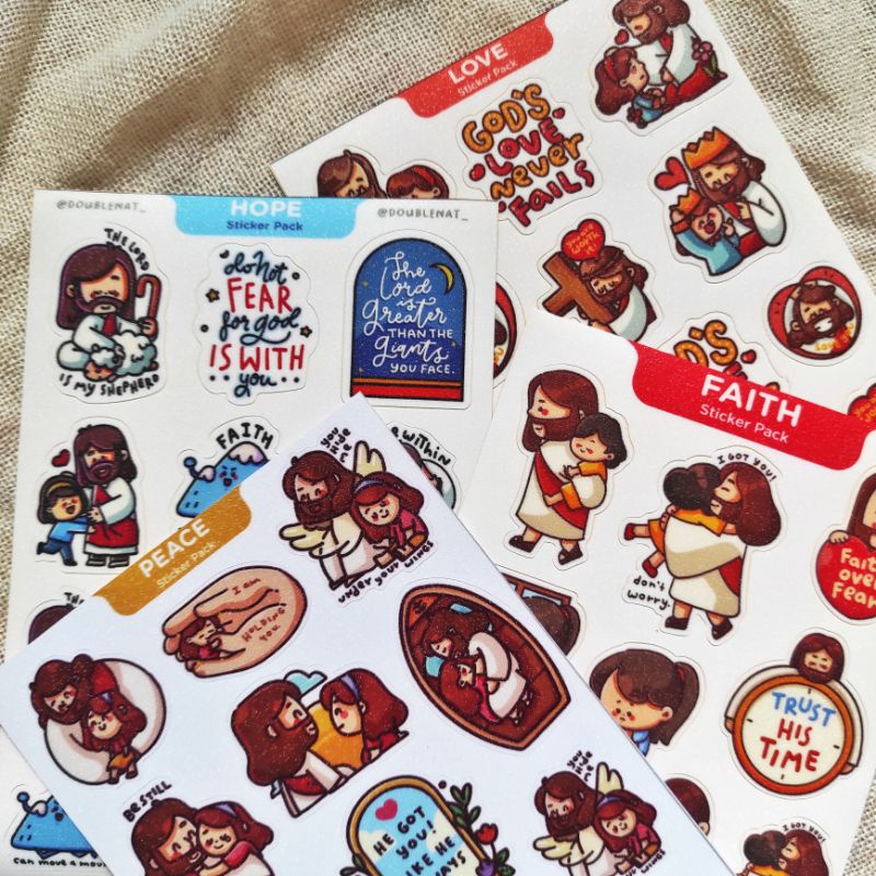 Jual DoubleNat Bundle Christian Sticker - Rohani Kristen Planner ...