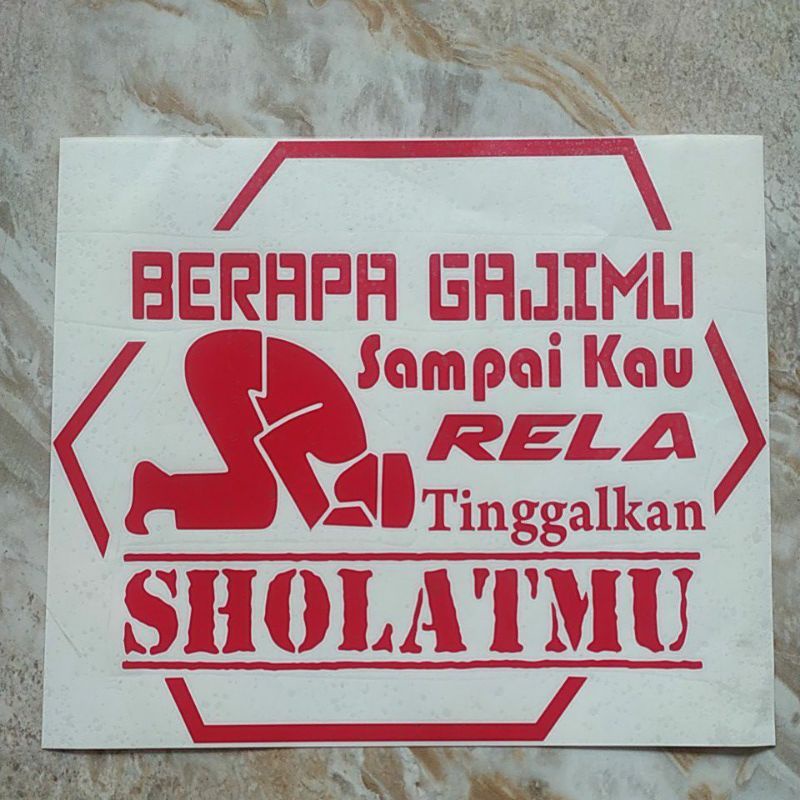 Jual Sticker Stiker Pintu Kaca Mobil Stiker Kata Kata 30x20 Shopee Indonesia 4186