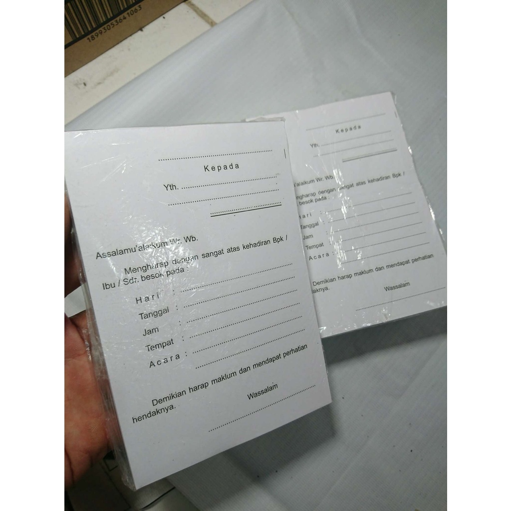 Jual kertas undangan RT rw undangan kelurahan | Shopee Indonesia
