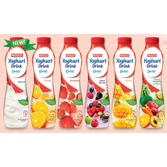 Jual Marigold 0% Fat Yoghurt Bottle Drink 700g | Shopee Indonesia