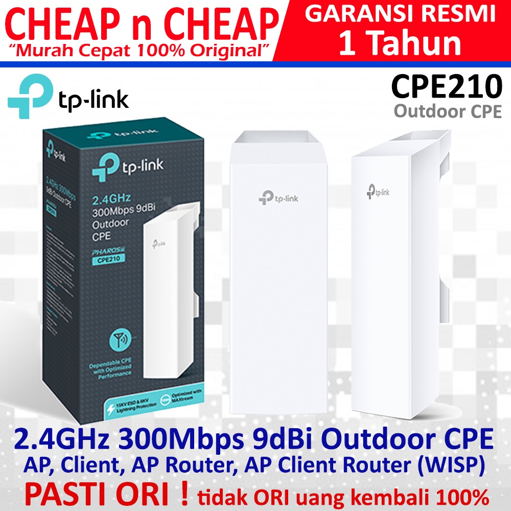Jual TPLink CPE210 Access Point Outdoor TPLink CPE 210 Router