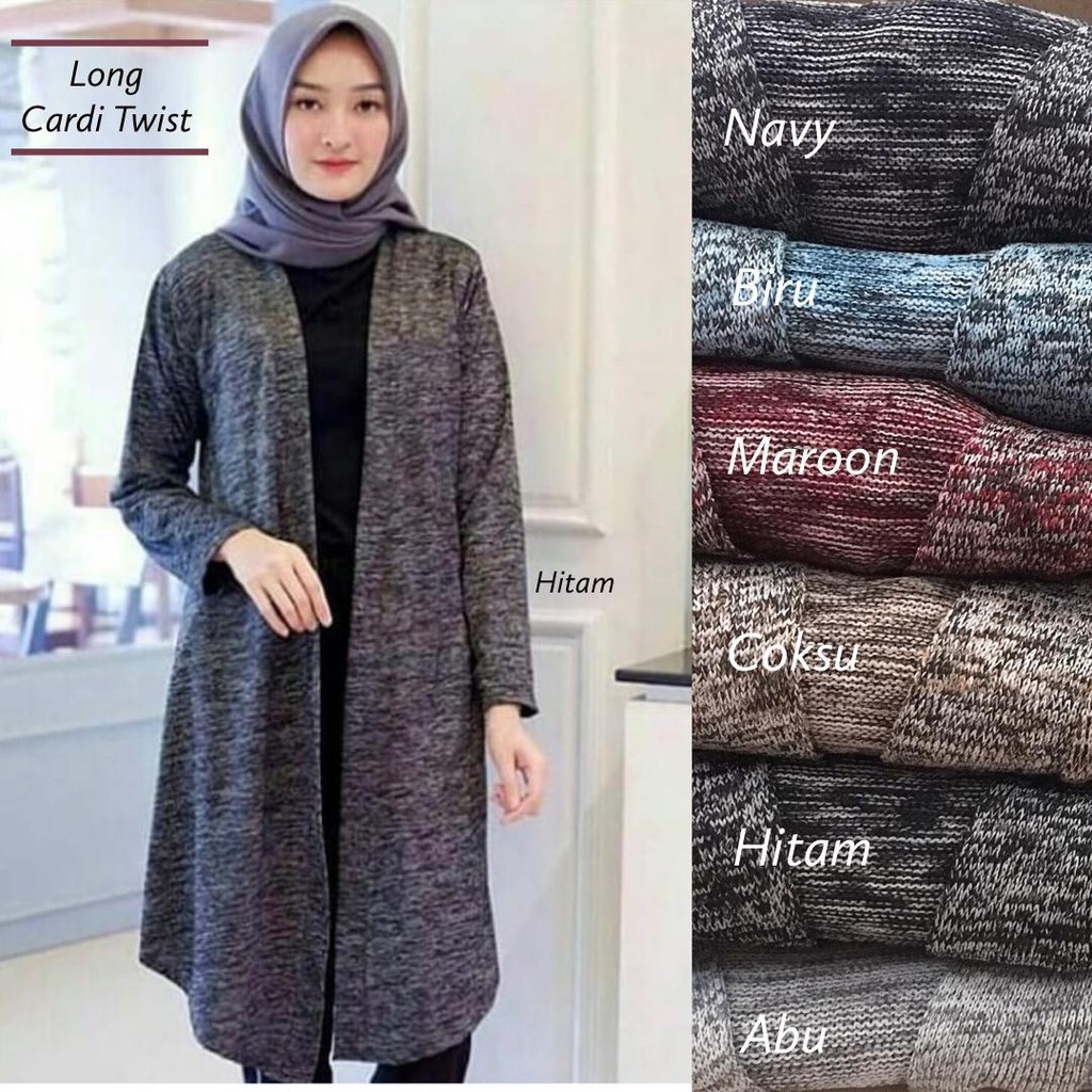 Long discount cardigan shopee